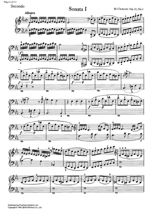 Sonata No. 1 Eb Major Op.14 No. 3 - Piano 2