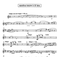 Seconda Sonata - B-flat Tenor Saxophone