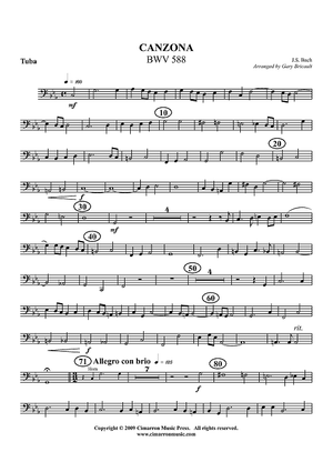 Canzona, BWV 588 - Tuba