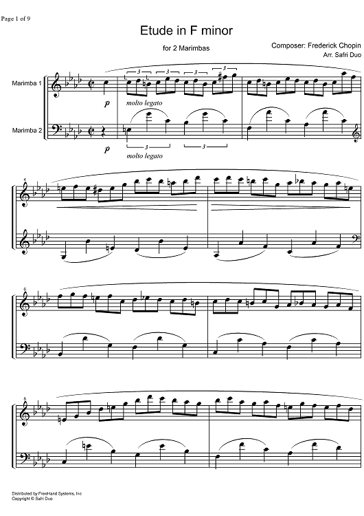 Etude f minor Op.25 No. 2