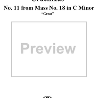 Crucifixus - No. 11 from Mass no. 18 in C minor ("Great")   - K427 (K417a)
