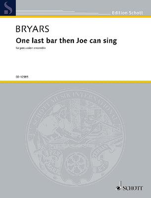 One last bar then Joe can sing - Score and Parts