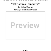 Concerto Grosso in G Minor, Op. 6, No. 8, "Christmas Concerto" - Violin 1