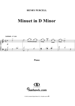 Minuet in D Minor