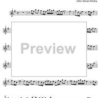 Three Part Sinfonia No. 8 BWV 794 F Major - B-flat Soprano Saxophone