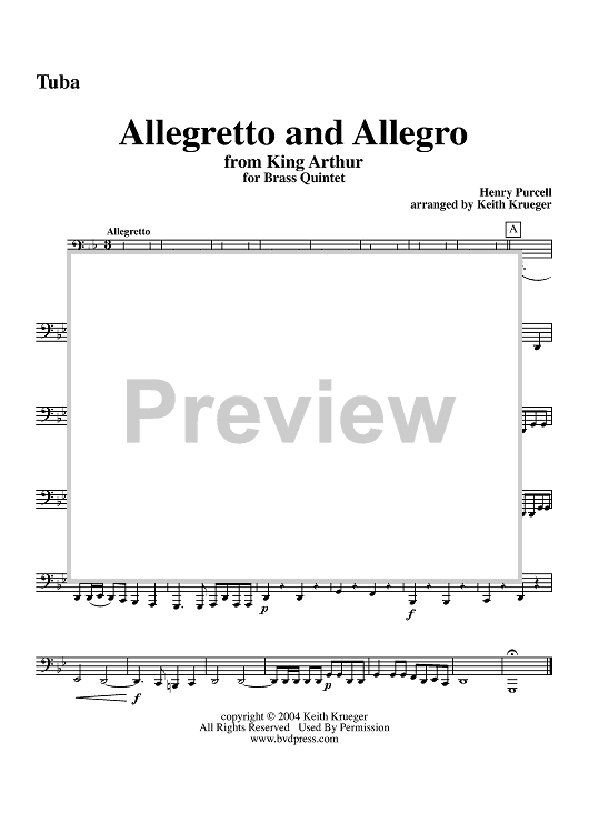 Allegretto and Allegro - Tuba