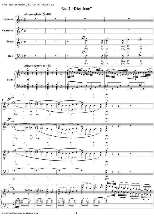 Messa da Requiem: No. 2. Dies Irae