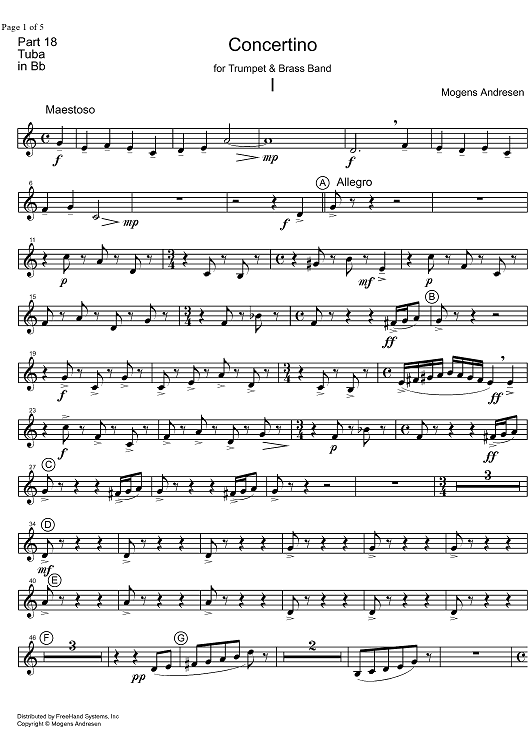 Concertino - Tuba in B-flat BC