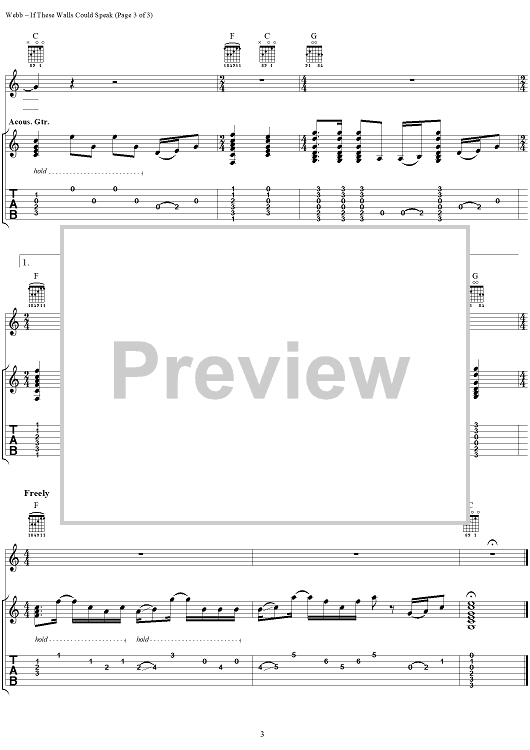 If These Walls Could Speak" Sheet Music by Shawn Colvin for Easy Guitar