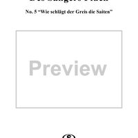 "Wie schlägt der Greis die Saiten", No. 5 from "Des Sängers Fluch", Op. 139
