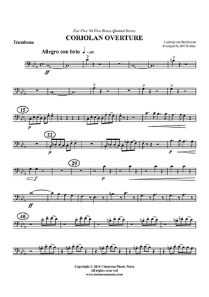 Coriolan Overture - Trombone