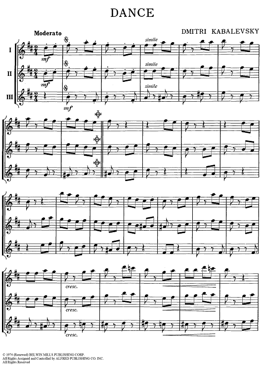 Dance Eb Saxes / Eb Sheet Music for Eb Saxes / Eb