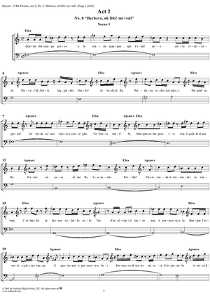 Barbaro, oh Dio! mi vedi, No. 8 from "Il Re Pastore", Act 2 (K208) - Full Score