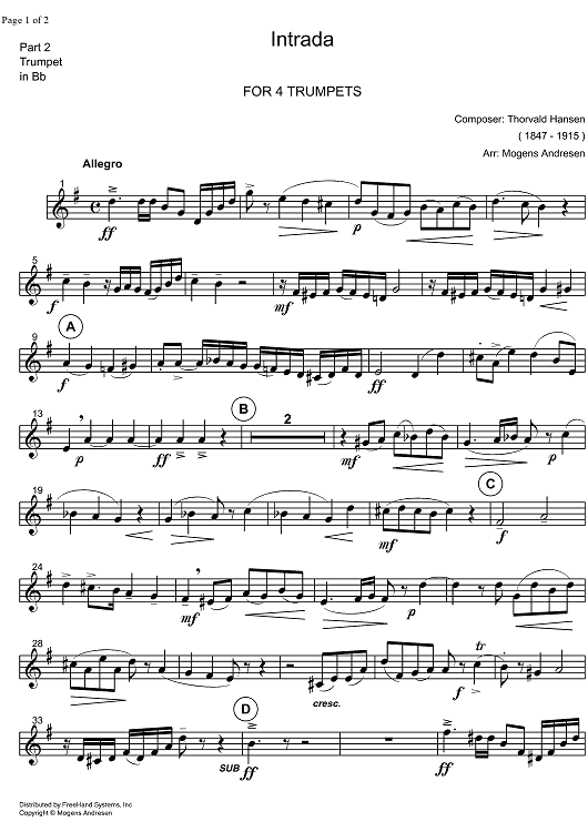 Intrada - B-flat Trumpet 2