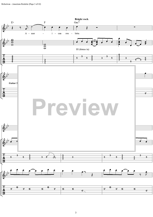 Roulette 2025 solo tab