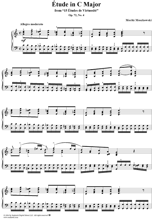 Etude in C Major, Op. 72, No. 4