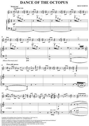 Dance of the Octopus - Piano Score