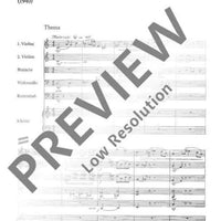Theme with four Variations - Full Score