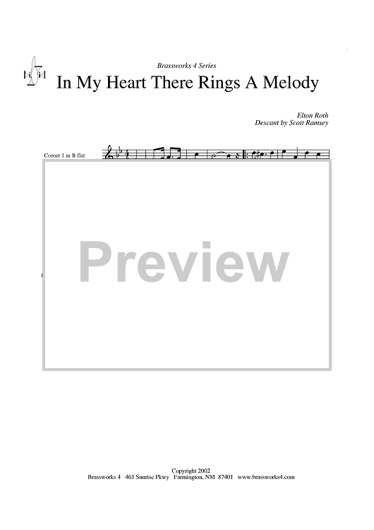 In My Heart There Rings a Melody - Cornet 1 in B-flat