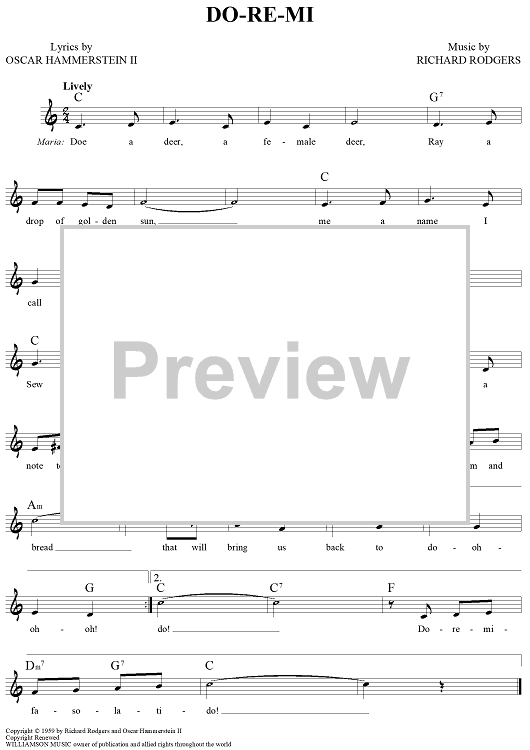 Do-Re-Mi" Sheet Music for Lead Sheet - Sheet Music Now