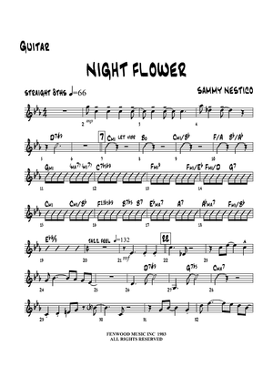 Night Flower - Guitar