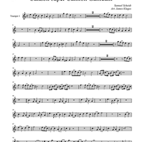 Canzon super Cantion Gallicam - Trumpet 1
