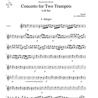 Concerto for Two Trumpets in Bb - Violin 1