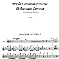 Per la Commermorazione di Antonia Canova [set of parts] - Flutes 1 & 2