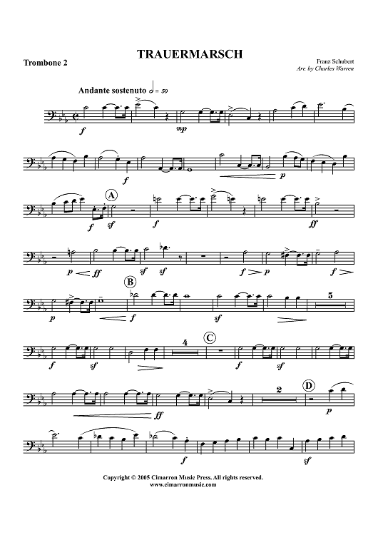 Trauermarsch - Trombone 2