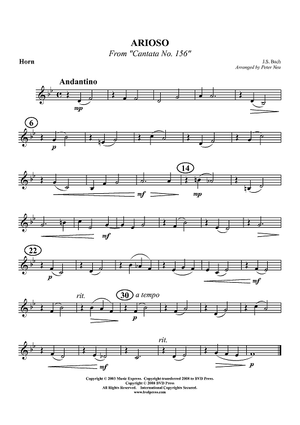 Arioso - Horn in F (plus optional part for Trombone)