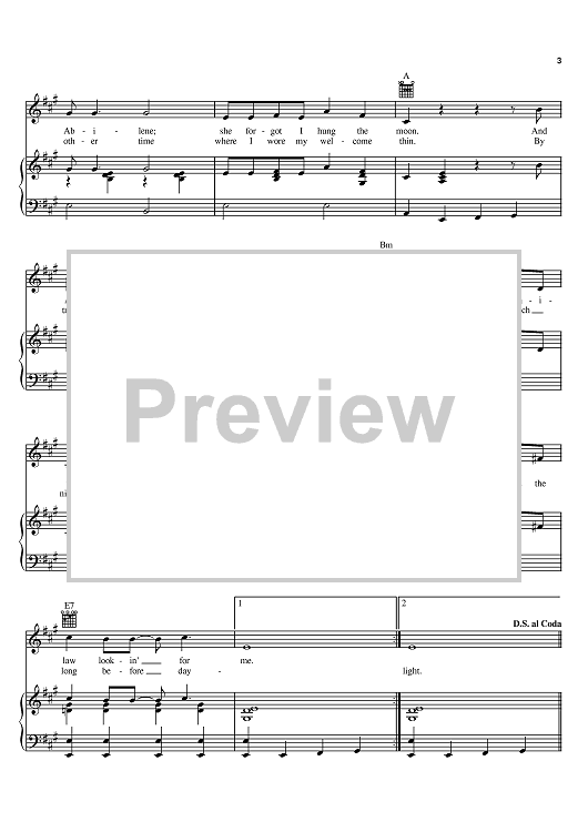 All My Ex's Live In Texas" Sheet Music by George Strait for Piano/Vocal