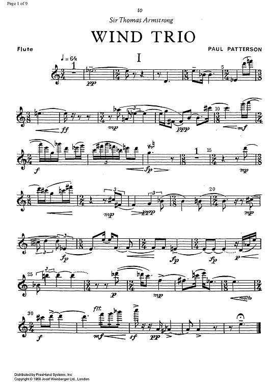 Wind Trio - Flute