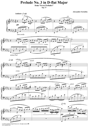 Prelude No. 3 in D-flat major