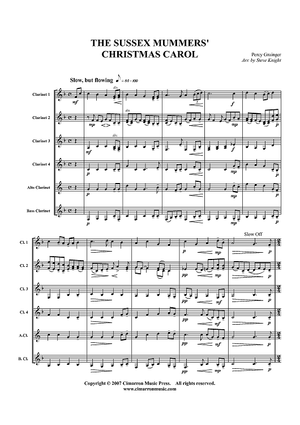 The Sussex Mummers' Christmas Carol - Score