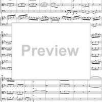 Clavier Concerto No. 3 in D Major, Movement 3 - Score