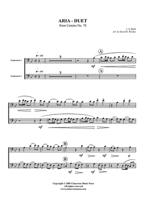 Aria - Duet from Cantata No. 78 - Euphoniums