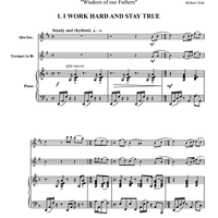 Duo Sonata "Wisdom of our Fathers" - Piano Score