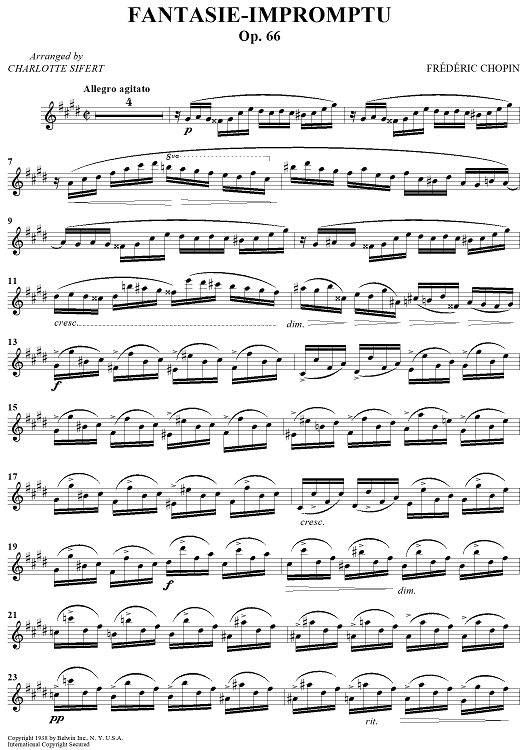 Fantasie-Impromptu - Op. 66 - Marimba