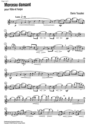 Morceau dansant (Dancing piece) - Flute