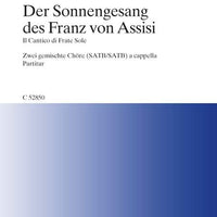 Der Sonnengesang des Franz von Assisi - Choral Score