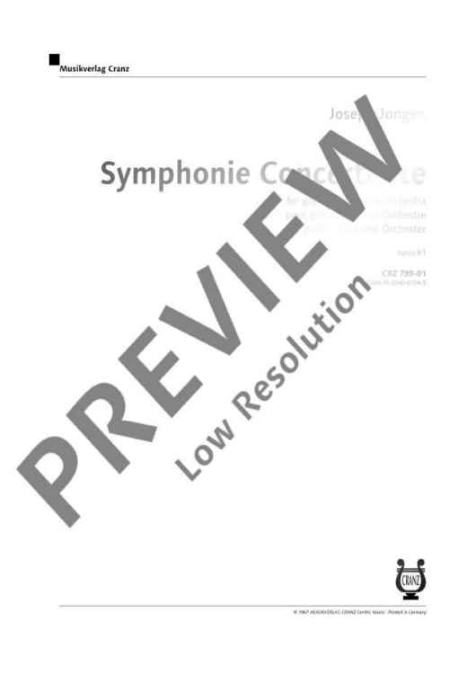 Symphonie Concertante - Organ