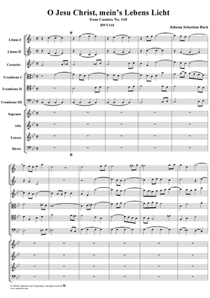 O Jesu Christ, mein's Lebens Licht - Cantata No. 118 - BWV118