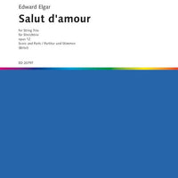 Salut d'amour D major - Score and Parts