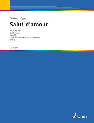Salut d'amour D major - Score and Parts