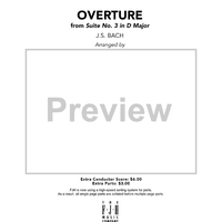 Overture from Suite No. 3 in D Major - Score