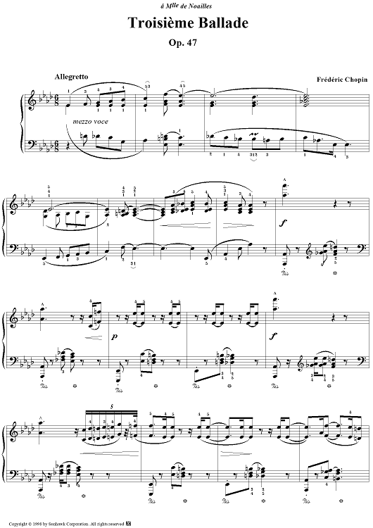 Ballade Op. 47 in A-flat Major