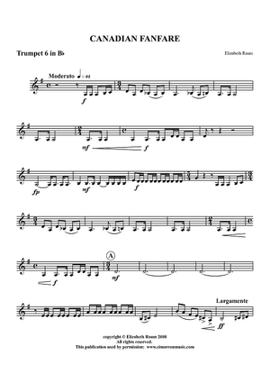 Canadian Fanfare - Trumpet 6 in Bb