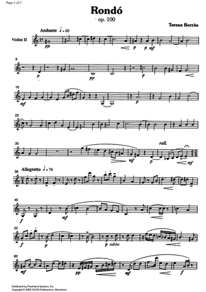 Rondó (Rondo) Op. 100 - Violin 2