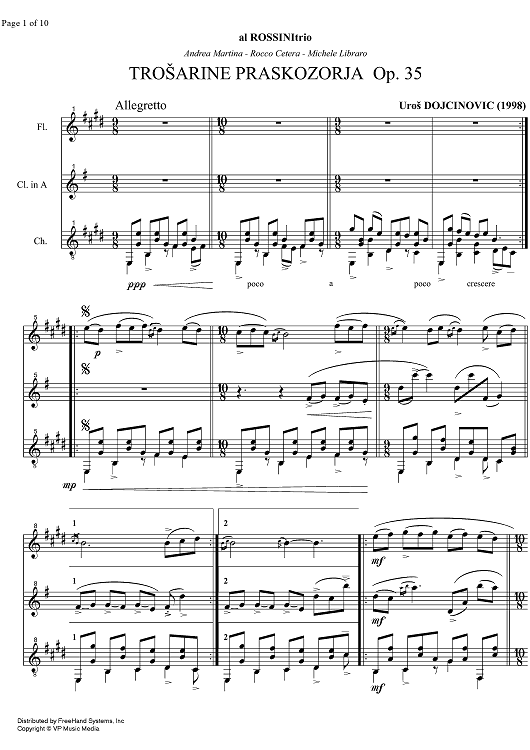 Trosarine Praskozorja Op.35