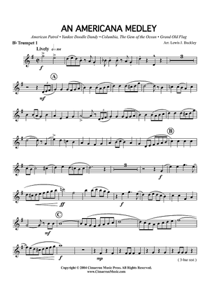 Americana Medley - B-flat Trumpet 1